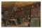 Die Bibliothek des Palais Lanckoronski Wien von Rudolf Von Alt 1881, französisches viktorianisches Interieur, berühmte antike Kunst, Leinwand, Wandkunstdruck, Poster, Foto, Gemälde, Poster,