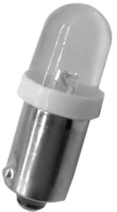 cyclingcolors 1x Lampadina 12V 4W BA9S LED lampada lampadine luce biaonetta posizione lampadin stop auto moto, bianco