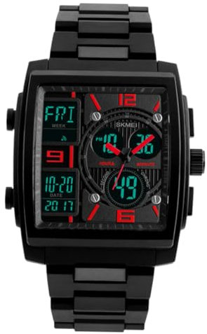 LIFKOME Orologio Digitale Sportivo da Uomo Elegante con Display Analogico Digitale Resistente All'acqua a 50 M