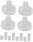 Cabilock 4 Pack Knob Oven Adapter Heater Gas Burner Knobs Gas Grill Control Knobs Replacement Stove Knobs Range Control Knobs Replacement Cooktop Knobs White