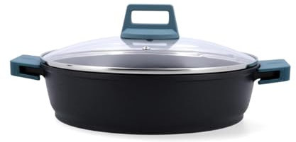 Quid Confort Tartera Aluminio Fundido 28cm - 3,9l Aluminio Apto Vitrocerámica Apto Inducción 2 Capas Antiadherentes
