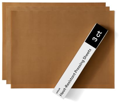 Cricut Heat-Resistant Pressing Sheets, 30.5cm x 40.6cm, use with Cricut Heat Press - Pack of 3 Sheets