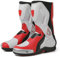 Ors iblah Professionale Stivali Moto da Pista Racing，Stivali Motocross Antiscivolo Traspirante Impermeabile， Rinforzate Stivali Moto Uomo in Pelle,WhiteRed-45