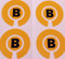 Crown Green Lawn Indoor Bowls Adhesive Lettered Coloured Marker Labels Set of 4 (Yellow, B)