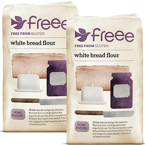 Doves Farm Gluten & Wheat Free White Bread Flour Blend (1Kg) - Pack of 2