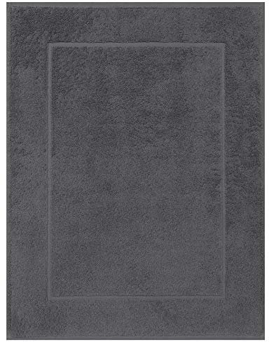 Betz Badvorleger Premium Größe 50x70 cm 100% Baumwolle Badematte Badteppich Duschvorlage Qualität 650 g/m² Farbe anthrazit