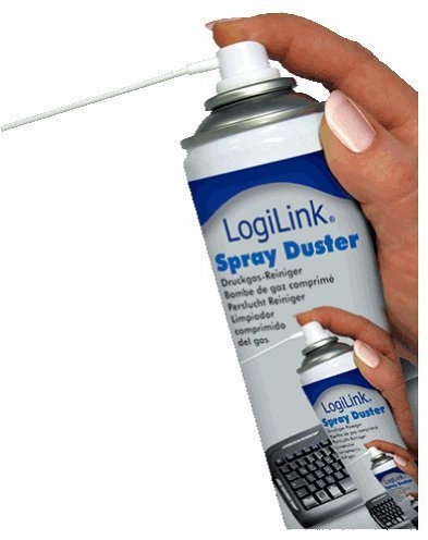 LogiLink RP0001 Druckluftspray, 400ml [10 Dosen]