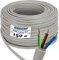 EBROM NYM-J 3x1,5 mm² - Mantelleitung - Installationsleitung - Feuchtraumleitung - grau - große Auswahl in vielen Längen in 5 Meter Schritten bis 250 Meter am Stück - Ihre Länge: 3x1,5 mm², 150 Meter