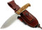 JEO-TEC Nº1 Theone Outdoor Camping Gürtelmesser Jagdmesser Überlebensmesser Survival Bushcraft Messer - Deutsche Stahl BÖHLER N690C - Lederscheide Feuerstahl Messerschärfer