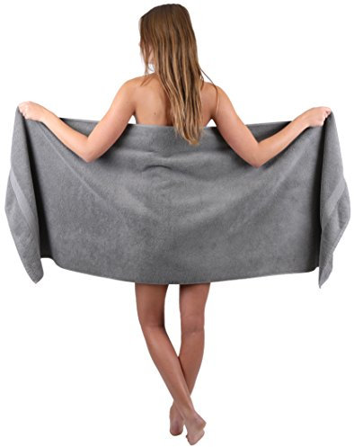 Betz Saunatuch XXL Badetuch Liegetuch Strandlaken Saunahandtuch Premium Frottee 100% Baumwolle Größe 70 x 200 cm Farbe anthrazit