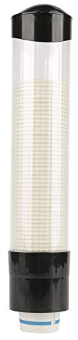 Becherspender - 60-80 Cups Papier Kunststoff Einwegbecherhalter, One Touch-Becherhalter mit Wandmontage für Plastikbecher, Papierbecher und Papierkegel (Farbe : Black)