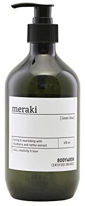 Meraki Duschgel Linen Dew | Duschgel Damen & Männer | Biologischem Shampoo | Luxuriöses seifen Pflegeshampoo | Aloe Vera duschgel & seifen | Body Wash 490 g