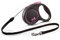 flexi® Black Design S Seil 5 m schwarz/pink, Roll-Leine für Hunde bis 12 kg