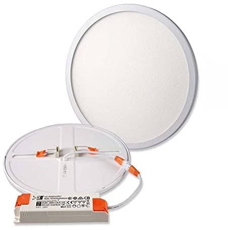LED Downlight 23W, CRI>90, 1600lm, warmweiß, dimmbar, verstellbare Klammern für Lochausschnitt 50-210mm