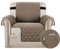 Bestenrose Sesselschoner Sesselauflage Relax mit Armlehnen Sofabezüge wasserdichte Sessel Überwurf Sofa Protector mit Riemen für Wohnzimmer Schutz Haustier Abdeckung (1 Seater, Taupe)