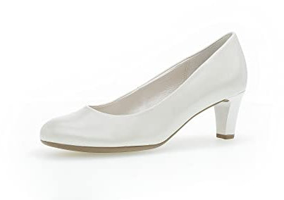 Gabor Damen Klassische Pumps, Frauen Elegante Absatzschuhe,Abendschuhe,Court Shoes,Pumps,Women's,Woman,Lady,Ladies,Off-White(+Absatz),40 EU / 6.5 UK, 81.400