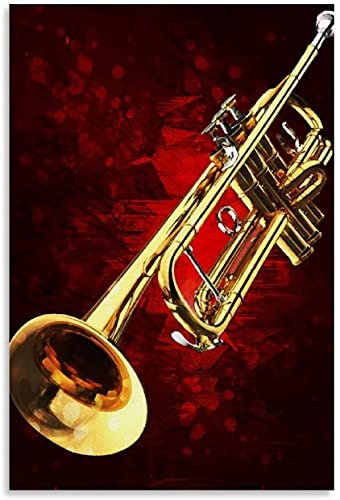 DIY 5d Diamant Malerei Kits FüR Erwachsene Und Kinder Trompete und Bild Modern Kreuzstich Art Kristall Strass Stickerei Painting 23.6x35.4(60x90cm) Kein Rahmen