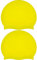 Newaner 2 Pièces Bonnet de Bain pour Enfants en Silicone, Protection auditive, Revêtement Ripstop pour Confort et résistance au Glissement, Bonnets de Bain pour Enfants pour garçons et Filles（Jaune）