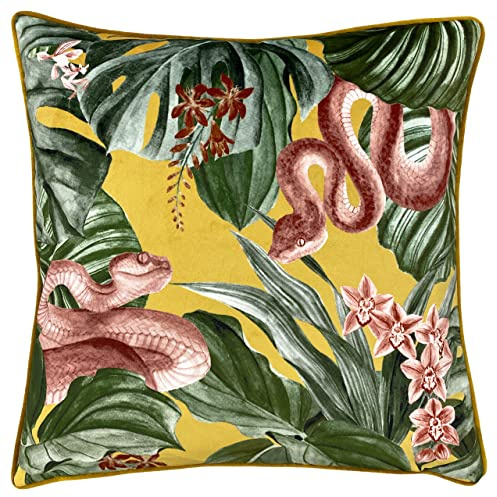 furn. Medinilla Feather Filled Cushion, Polyester, Mustard