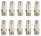 Luoyuanjia 10 PCS Air Connectors - Durable Air Line Couplers Male Thread Quick Release Plugs 1/4 BSP Hose Fittings