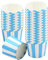 Muffin Förmchen, 50 Stück Cupcake Backbecher Einweg Muffins Muffinförmchen Backformen Cupcake Liners blau Streifen Backförmchen Ideal Papier Kuchenkörbchen für Geburtstage Hochzeiten und Partys