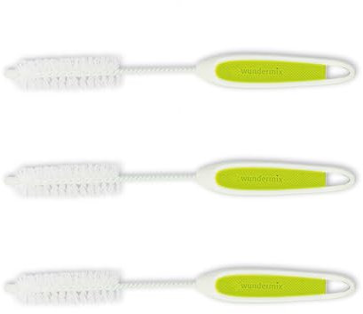 Wundermix - WunderBrush® Messerbürste für deine Küchenmaschine • Reinigungsbürste für Mixtopfmesser • Mixmesser Spülbürste • 3er Set
