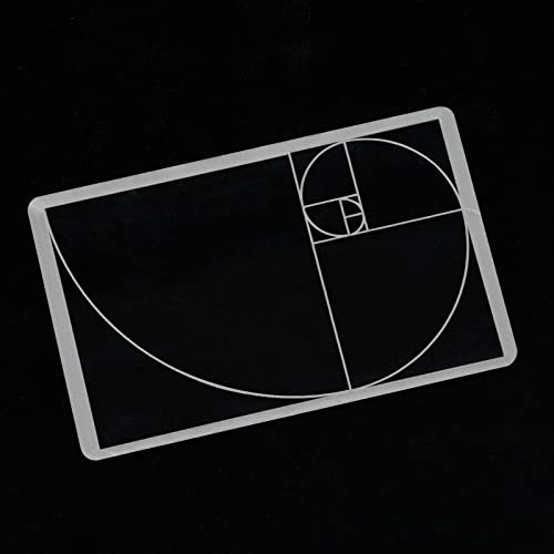 LUAATT Golden Ratio Viewer, 1 Stück, tragbarer Fibonacci-Sichtfinder, Fotoskala, Kreditkartengröße