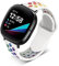 ZUREGO Sport Armband für Fitbit Versa 4/Sense 2/Versa 3/Sense Armband, Fitbit Versa 4/Versa 3 Atmungsaktives Weiches Silikon Ersatz Armband Kompatibel mit Fitbit Versa 4/Sense 2/Versa 3/Sense (C)