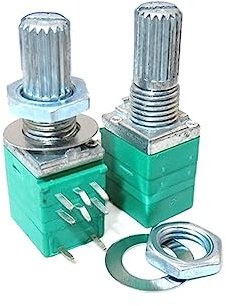 JMORCO 50PCS 8pin RV097NS dual Potentiometer B10K mit Schalter Audio/Leistung verstärker/Dichtung Potentiometer