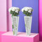 Blumenvase, 2 Stück, zerkleinerte Diamantvase, verspiegelt, hängender Übertopf & Kristallglasvase für Zuhause, Wand & Wohnzimmerdekoration, Geschenk für Frauen