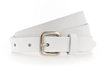 Vanzetti 20mm Leather Belt W75 White