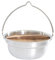 Camping-Topf, Kochgeschirr für offenes Feuer, Suppentopf, Outdoor-Kochtopf für Grill-Picknick, 4,5L 19cmx10,5cm