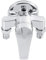 Robinet mélangeur chaud/froid, filetage extérieur G1/2 robinet mélangeur d'eau chaude et froide avec robinet de commande interrupteur robinet mural salle de bain douche mitigeur
