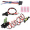 Konuooer - Motor de ventilador de calefacción compatible con Clio 3 Scenic 2,7701209803, kit de resistencia motor de ventilador con arnés de cables compatible con MK3 Grand Modus