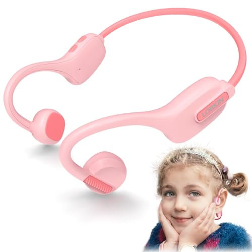 LOBKIN Kinder Kopfhörer Open Ear, Bluetooth 5.3 Kinder Luftleitung Wireless Lightweight Earbuds IPX5 Waterproof für Outdoor Sport Travel Running, Geschenke für Jungen Mädchen