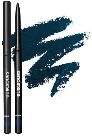 Sandstone Scandinavia Hypoallergener Waterproof Eyeliner Blau | Eyeliner für Empfindliche Augen | Parfümfreier Veganer und Tierversuchsfreier Augenstift