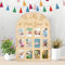ORIGACH Mein erstes Jahr Foto Display Holzbrett - 12 Monate Neugeborenen Meilensteine Bilderrahmen - Neutral Baby Bilderrahmen Geburtstag Party Kinderzimmer Dekoration - Blätter-Muster