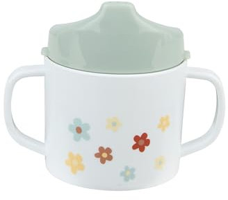 Sterntaler Trinklernbecher Pferd Sunny - Kinder Trinkbecher mit abnehmbarem Trinkaufsatz und rutschfestem Sockel - Trinktasse für Kinder und Baby mit Henkeln, mattrot