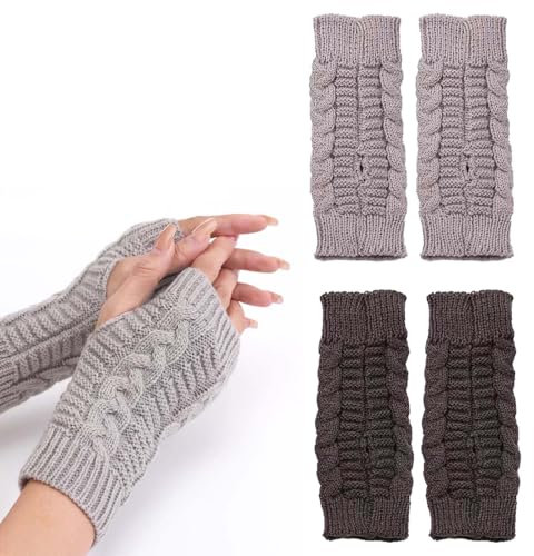 PMELCXD Elegante fingerlose Handschuhe & Armstulpen für Damen – ein praktisches Set von YK Accessoires, perfekt für Komfort und Flexibilität - Pulswärmer und Handstulpen für den Alltag