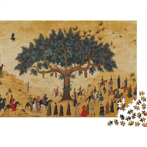 lihuogongsio Ottoman Soldats Puzzle Für Erwachsene 1000 Puzzle Tree of Life Erwachsene Anspruchsvoll Puzzle Puzzlegröße Puzzle Unmögliches Puzzle Spielzeug Geschenk Premium Quality 1000pcs (75x50cm)