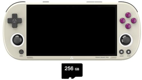 OSUPERXFUN TRIMUI SMART PRO Console di Gioco Portatile Retrò, Emulatore Portatile con 256G TFCard 14300+ Giochi Console per Videogiochi da 5 Pollici, Supporto WiFi