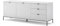 Vicco Lowboard Eliza, Fernsehtisch, Weiß, 150.1 x 60 cm mit 3 Schubladen, 2 Türen