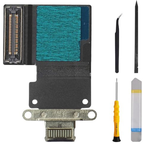 ZHUROUPU Dock Connector for iPad Pro 11 1st 2nd 2018 A1980 A1934 A1979 A2013 Charging Port, for iPad Pro 12.9 3rd 2018 A1876 A1895 A1983 A2014 USB Charger Dock Connector Flex Cable Module (Black)