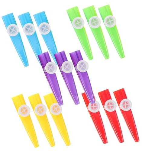 Toyvian 15stücke Teiliges Bunte Kazoo Instrumente Aus Kunststoff Für Leicht Zu Erlernen Musikinstrumente Für Partys Und Schulveranstaltungen