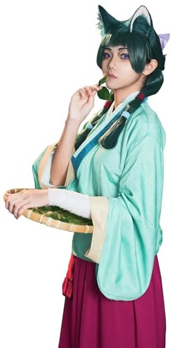 FCCAM Maomao Cosplay Kostüm The Apothecary Diaries Cosplay Outfits Anime Cosplay Damen Hanfu Kleid,S