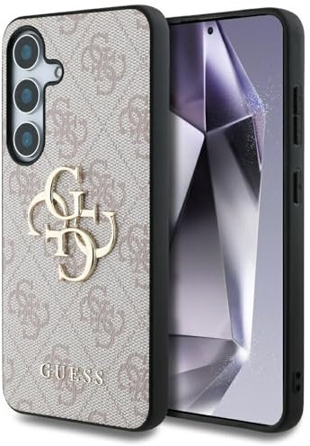 CG MOBILE Guess Big 4G Logo Classic Logo Hülle für Samsung Galaxy S25 (Pink)