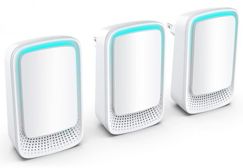 Purificador de aire, Dayear Mini Generador de iones Negativo Plug-in Negative Ion Purificador Ionizador de Aire para Dormitorio/Casa/Salón/Habitación de Animales, Purificar Olores (3 Pcs)