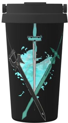 Sword Art Online Best Insulated Coffee Mug - 500ml, Double Wall Stainless Steel, No Sweat, Dishwasher Safe
