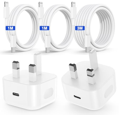 for iPhone 14 13 12 11 Pro Max Charger Fast Charging,20W iPhone Charger Usb C Plug for Apple iPhone 14 13 12 11 Plus/XS/XR/X/SE/8 7 6 Plus,UsbC to Lightning Adapter Cables 1M&1M&3M for iPad/Pro/Air