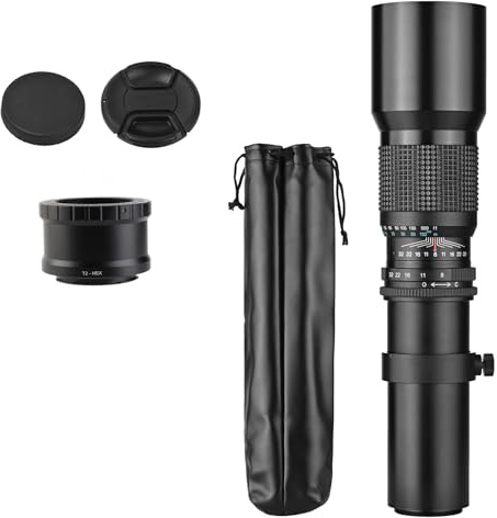 Cocoarm 500mm Super Telephoto Lens with Versatile Compatibility,Exceptional Zoom Capability,Stability with Tripod Mount for Sony A9,A7,A7R,A6000 Cameras